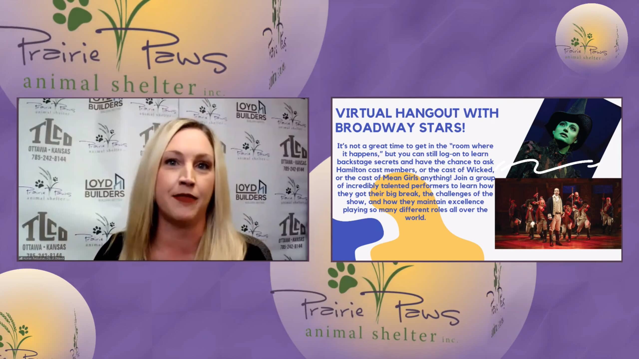 pet rescue virtual fundraiser for Prairie Paws Animal Rescue